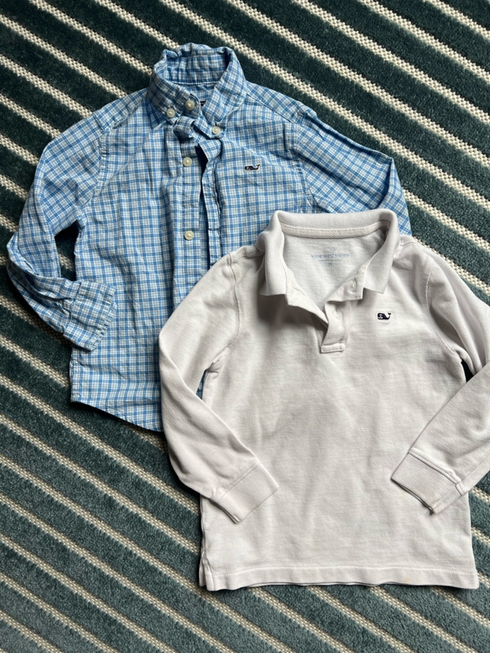 Vineyard Vines Boys 3T shirt bundle/Button-Down & White Polo